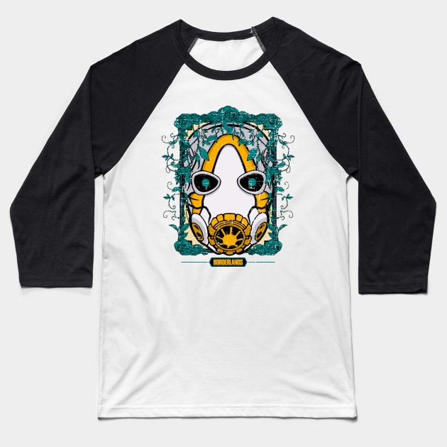 Borderlands Mask Baseball T-Shirt by toastmonsters